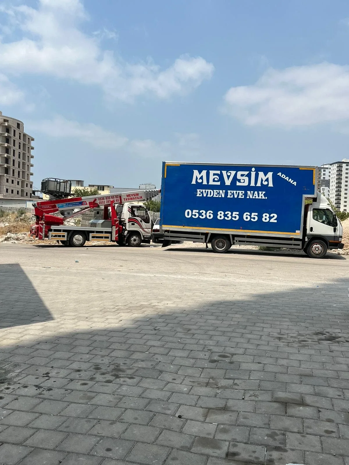 Adana şehirler arası nakliyat için Mevsim Nakliyat kamyonu